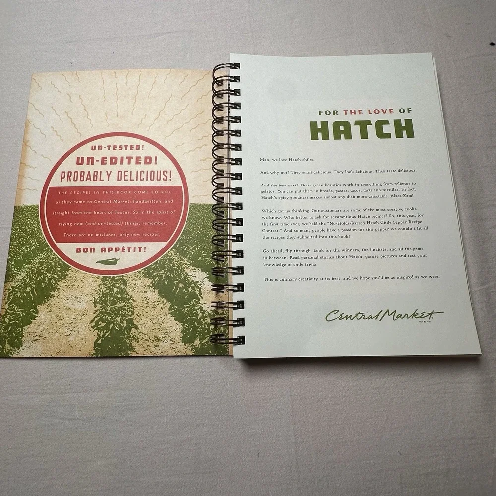 The First Ever Hatch Chile Pepper Recipe Book Central Market Texas Cookbook 2007